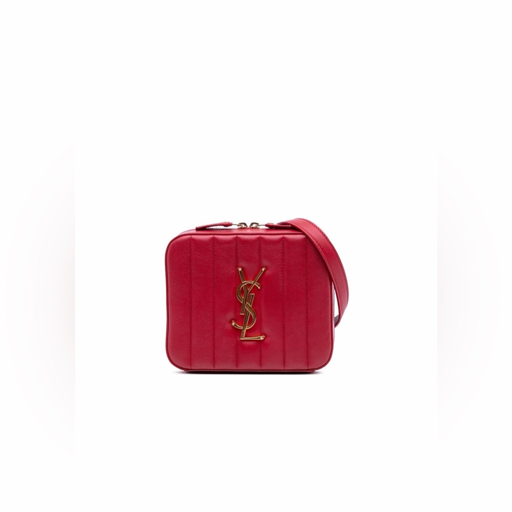 YSL Lou Camera Bag in hot red
